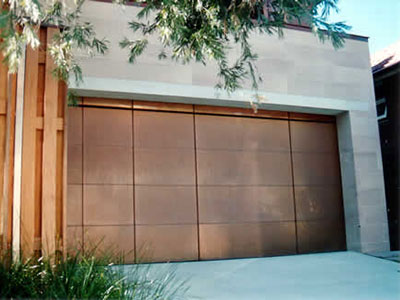 New Garage Doors Precision Of, Copper Garage Door